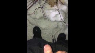 Compilation of Outdoor Pissing In The Snow During My Recent Weekend Of Winter Camping