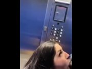Preview 1 of stranger sucks my dick in the elevator
