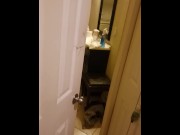 Preview 6 of 2:30 am saw roommte going into restroom so i recorded