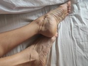 Preview 3 of sexy feet in the early morning, wake up like this!