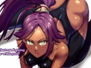 Preview 5 of Hentai JOI - Yoruichi (Bleach) Smothers You!(Femdom, Hard Breathplay, Facesitting, Hyperventilation)