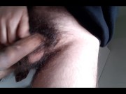Preview 2 of desperation pee - my cock gets hard as I hold my pee
