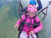 Preview 6 of SQUIRTING while PARAGLIDING in 2200 m above the sea ( 7000 feet )