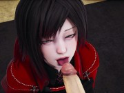 Preview 3 of RWBY - Ruby Rose × Blowjob