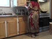 Preview 6 of Pregnant Turkish Stepmother يامحمود اااه طيزي راح - كفاية بقى نيكني من كسي