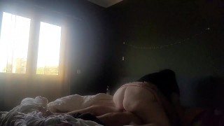 BLOWJOB POV CUMS ON BIG NATURAL TITS