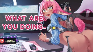 ASMR Backseat sex with your gamer girlfriend while she is streaming