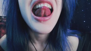ASMR 💦 Lens Licking👅 with Saliva, Mouth Sounds, Cleaning Your Face with My Tongue, Kisses