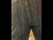 Preview 1 of Tight Jeans Pee Desperation