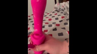 Cock Vibrator Makes Me Moan and Cum so Intense! Trying Hot Octopuss Pulse SOLO