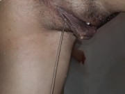 Preview 4 of After Sex Goldenshower Creampie Grooling Shower Piss !