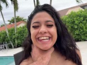 Preview 1 of Busty Latina Teen Serena Santos Gets Fucked Outdoors by J Mac