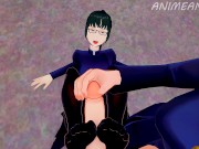Preview 1 of Maki Zenin and Nobara Kugisaki Train You to Last Longer - Jujutsu Kaisen Anime Hentai 3d Uncensored