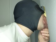 Preview 3 of Straight personal trainer comes to gloryhole very horny looking for milking.