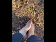 Preview 6 of Bare feet in the woods