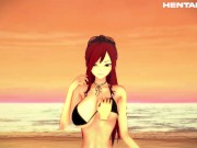 Preview 1 of Erza Scarlet - Fairy Tail Hentai Anime 3D + POV