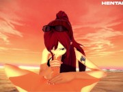 Preview 2 of Erza Scarlet - Fairy Tail Hentai Anime 3D + POV