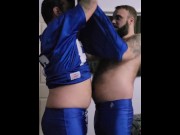 Preview 1 of Jocks Sniff Pits and Fuck after Practice
