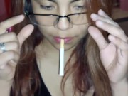 Preview 1 of BEATIFUL GIRL BLOWS ME WHILE SMOKING EJACULATE ON HER FACE