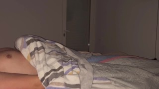 I stay at my friend's house and wake up her boyfriend with a blowjob while she works