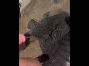 Preview 1 of Pissing in friends room while she’s away pee fetish up close