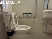 Preview 2 of Voyeur video of public toilet ♡ Peeing of a cute boy | Japanese