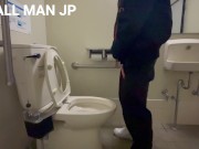 Preview 4 of Voyeur video of public toilet ♡ Peeing of a cute boy | Japanese