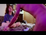 Preview 1 of Two hippies fuck on a rainy day | She lets me cum in her ass TRAILER