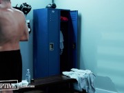 Preview 1 of DisruptiveFilms - MMA Fighters Fuck in Locker Room after Match - Christian Wilde, Troy Accola