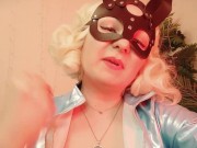 Preview 6 of Compilation: sexy curvy blonde MILF - Strap-on POV FemDom point of view video (Arya Grander)