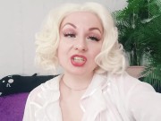 Preview 5 of compilation of FemDom videos: small penis humiliation SPH cum eating tasks, cuckold POV clips, CEI.