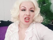 Preview 6 of compilation of FemDom videos: small penis humiliation SPH cum eating tasks, cuckold POV clips, CEI.