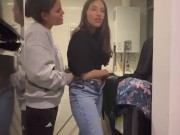 Preview 3 of I fuck my stepsister in the laundry room while her mom is at home!!