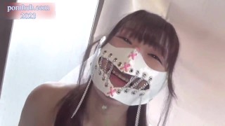 [Blindfold play] Hentai de M married woman who is restrained by her husband and continues to be squi