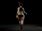 Preview 6 of Mei sexy walk 3d animated clothed version