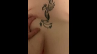Getting fucked with a vibrator and cock