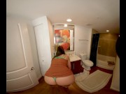 Preview 6 of Stepmom VR Porn: She is stuck in the bathroom