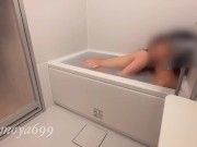 Preview 6 of Japanese college student couple flirting in the bath. Cum with fingering♥ 고등학교 마돈나와 이차이차 목욕. 손가락으로 절