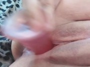 Preview 1 of Chubby milf fucks her own ass and pussy