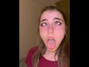 Preview 6 of Exited Ahegao face by tiny Brazilian girl