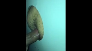 Fucking bare in the glory hole \ with my husband Creampied