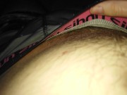 Preview 1 of Young french jerk off his big hairy bulge