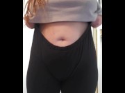 Preview 3 of BBW Gets Unexpected Surprise When She Gets Caught Twerking And Playing With Her Belly