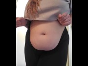 Preview 6 of BBW Gets Unexpected Surprise When She Gets Caught Twerking And Playing With Her Belly