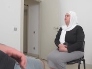 Preview 4 of Stranger Fucked Muslim woman in the Public waiting room.