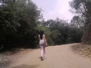 Preview 1 of Wild sex in the forest with big booty latina