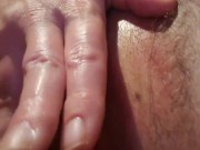 Preview 4 of Teasing My Fat Hairy Gaped Pussy & Swollen Clit Until I Cum