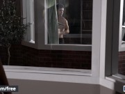 Preview 2 of Men - Ty Mitchell And Reese Rideout Fuck In The Bedroom While Their Neighbour Watches Masturbating