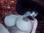 Preview 4 of Lady Dimitrescu Reverse Cowgirl | Resident Evil Village Parody