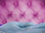 Preview 2 of ASMR clip: nitrile gloves and oil - Glaminatrix Arya Grander - hot MILF relax sexy sounding POV free